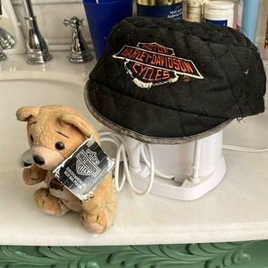 Harley Davidson Vintage 1998 Bean Bag “Evo” & Harley Cap Lg-XL (Youth) Sm Adult